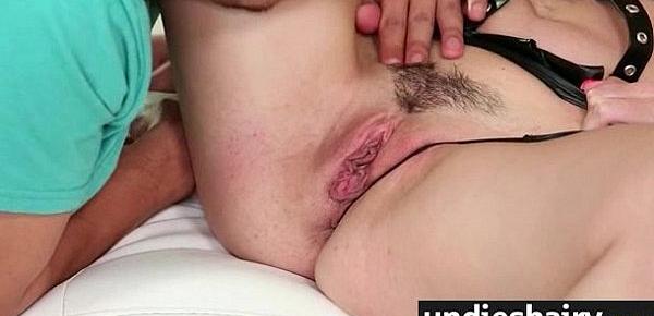 Big hairy pussy babe gets hard fucked in pussy deep 5